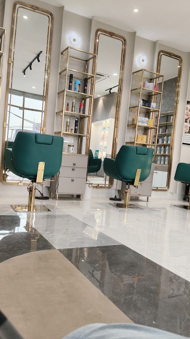 At the salon